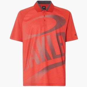 Oakley Men's Golo Polo Fire Red